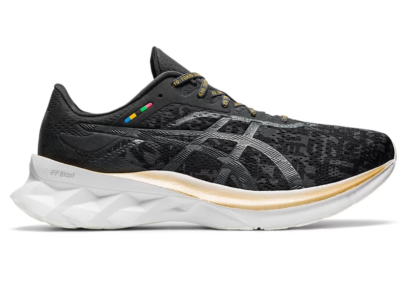 Asics gold 2025 and black