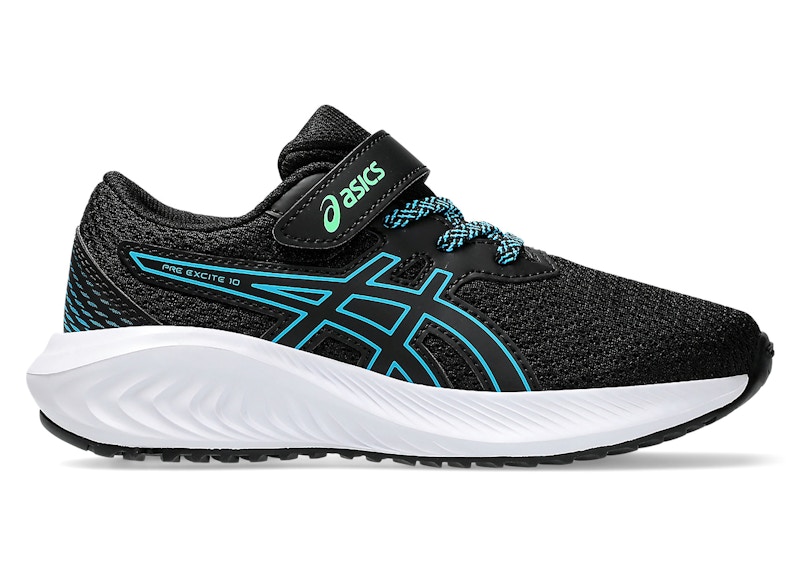 Pre-owned Asics Pre Excite 10 Sneakers In Black/digital Aqua