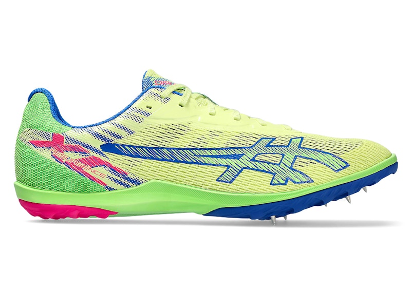 Pre-owned Asics Men's Resurgence Xc Sneakers In Glow Yellow/green Gecko In Multi