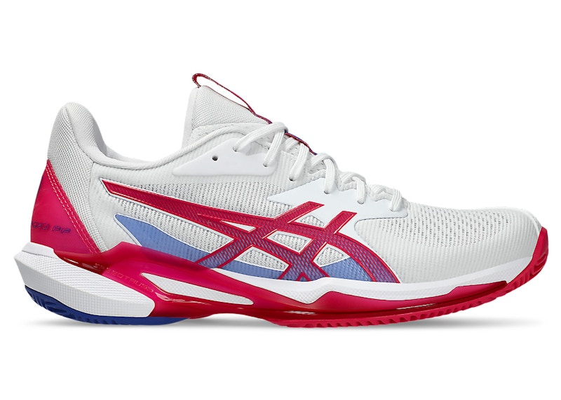 ASICS Solution Speed FF 3 Clay White Bright Rose (Women's