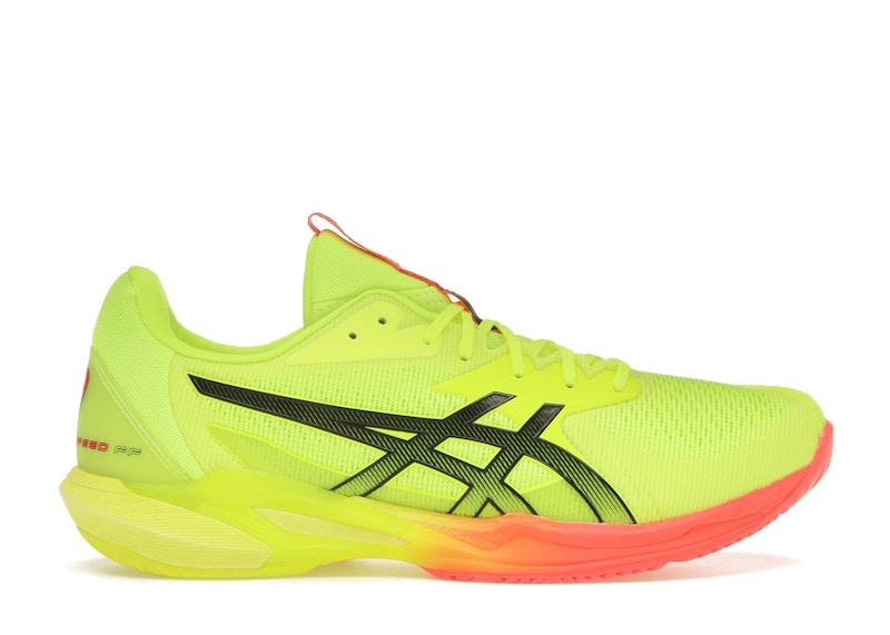 Pre-owned Asics Solution Speed Ff 3 Paris (women's) Sneakers In Safety Yellow/black In Multi