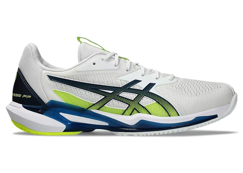 Pre-owned Asics Men's Solution Speed Ff 3 Sneakers In White/mako Blue