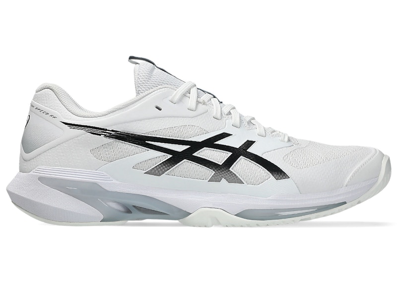 Men's ASICS Solution Speed FF 4 Sneakers in White/Black