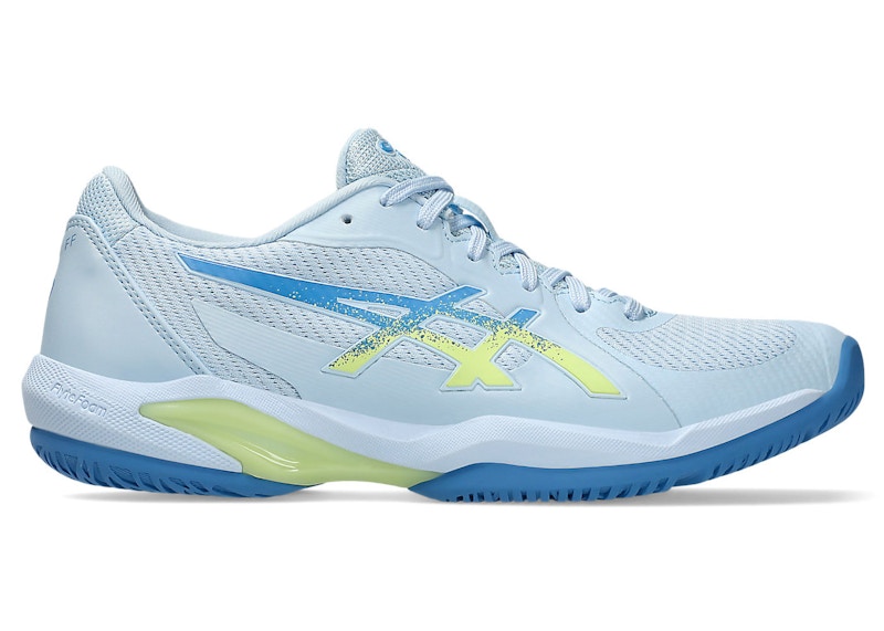 Pre-owned Asics Solution Swift Ff 2 (women's) Sneakers In Light Blue/huddle Yellow