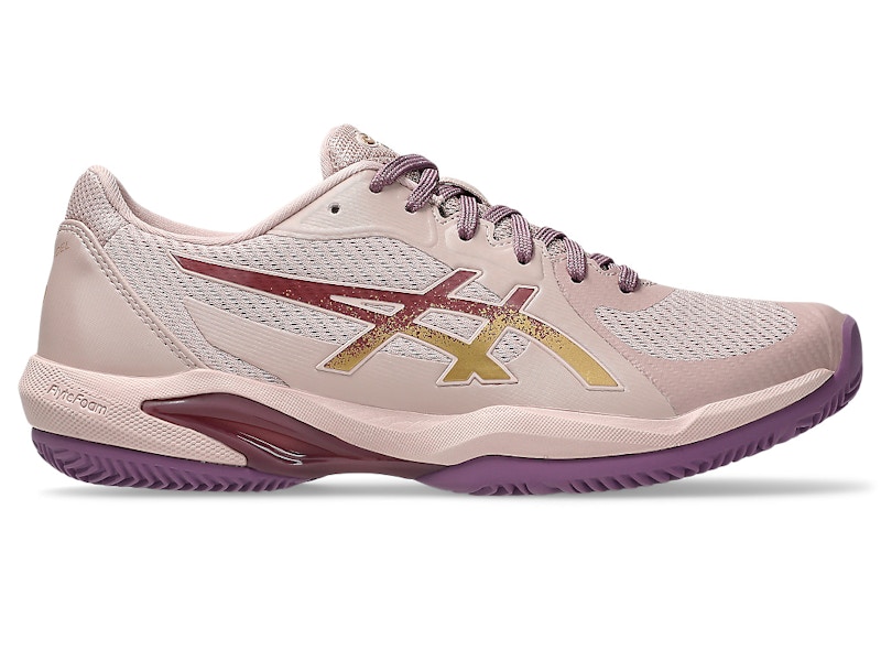 Pre-owned Asics Solution Swift Ff 2 (women's) Sneakers In Neutral Pink/pure Gold In Multi