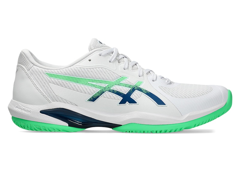 Pre-owned Asics Men's  Solution Swift Ff 2 Sneakers In White/new Leaf