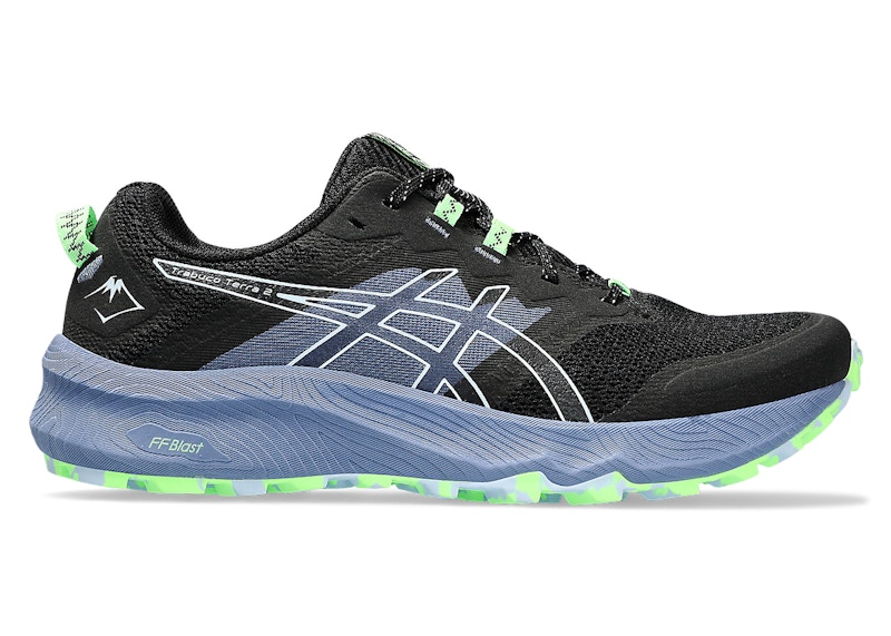Pre-owned Asics Men's  Trabuco Terra 2 Sneakers In Black/light Blue