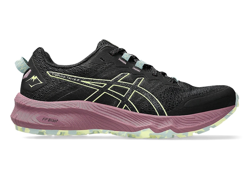 Pre-owned Asics Trabuco Terra 2 (women's) Sneakers In Black/huddle Yellow