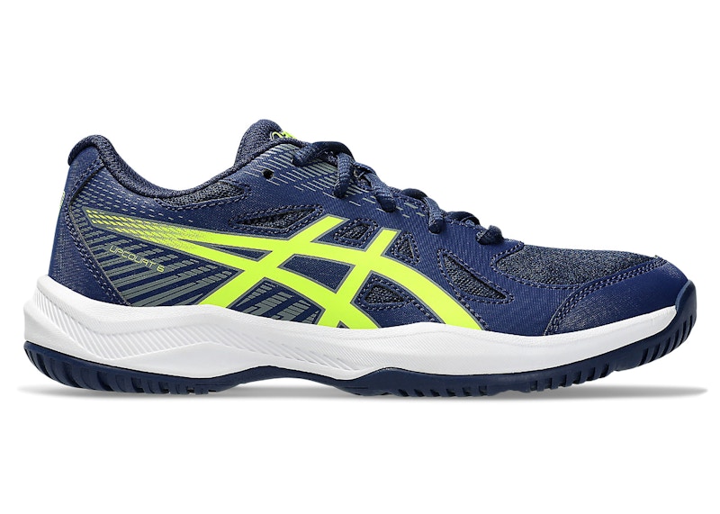 ASICS Upcourt 6 Blue Expanse Safety Yellow (GS)