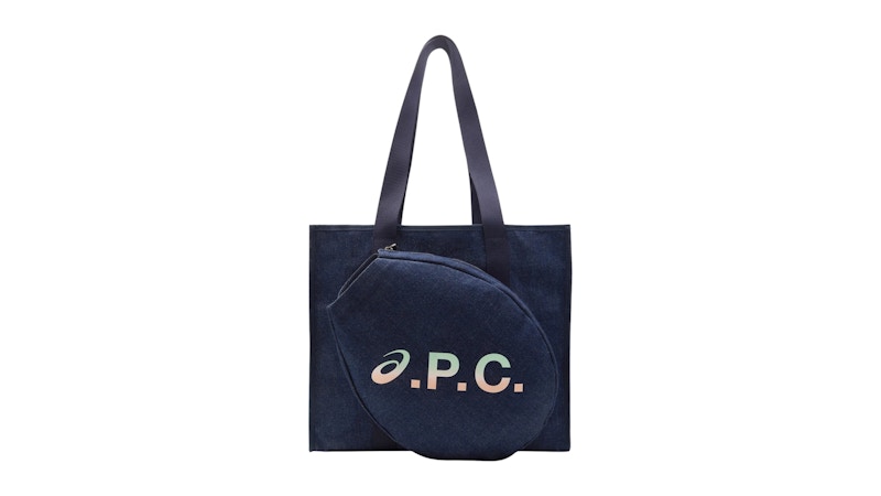 ASICS x APC Racquet Tote Bag Indigo - SS25 - US ASICS x APC Racquet Tote Bag Indigo - SS25 - US
