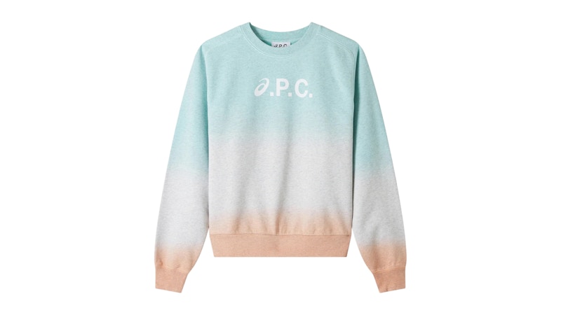 Pre-owned Asics Women's  X Apc Stone Dip Dye Sweatshirt In Multi