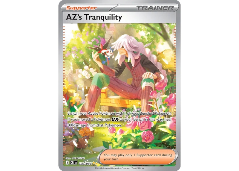 Pokemon AZ's Tranquility 2026 Pokémon Mega Evolution Chaos Rising Special Illustration Rare (English) 120/086 Ungraded Trading Card