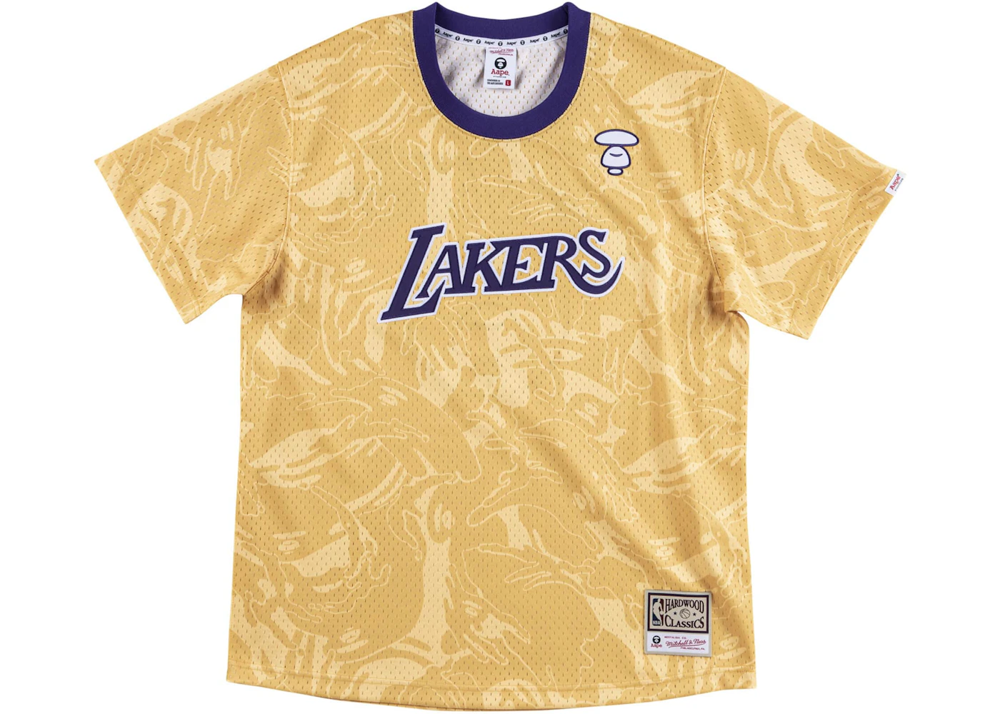 bape mitchell and ness lakers
