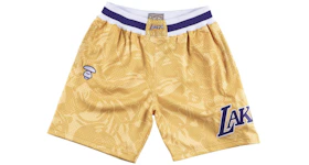 Aape x Mitchell & Ness Los Angeles Lakers Shorts Gold