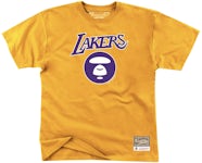 BAPE x Mitchell & Ness Los Angeles Lakers Jersey Purple – Pure Soles PH