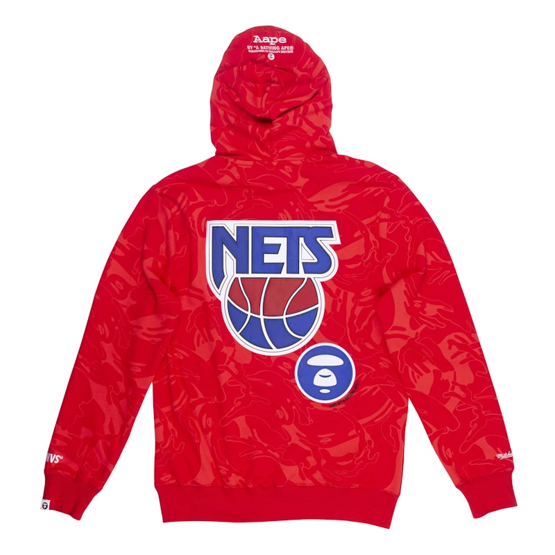 aape hoodie red