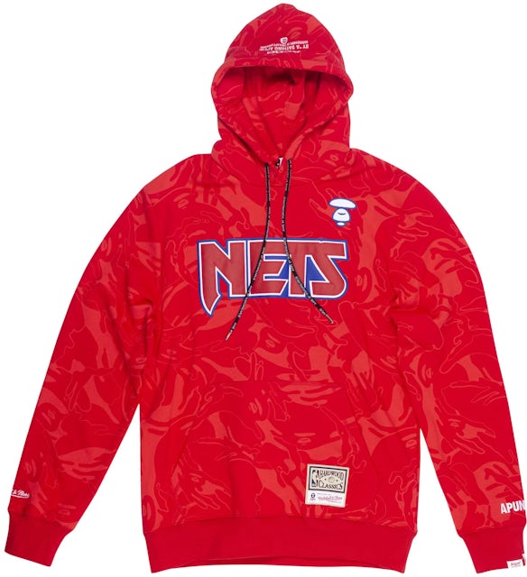 Aape x Mitchell & Ness New Jersey Nets Strapback Hat Red Men's - SS20 - US