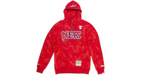 Aape x Mitchell & Ness New Jersey Nets Hoodie Red