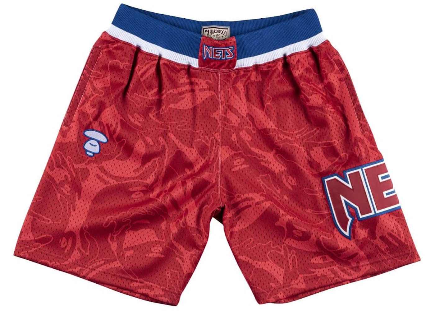 Aape X Mitchell Ness New Jersey Nets Shorts Red Ss20 Aape X Mitchell Ness New Jersey Nets Shorts Red Ss20