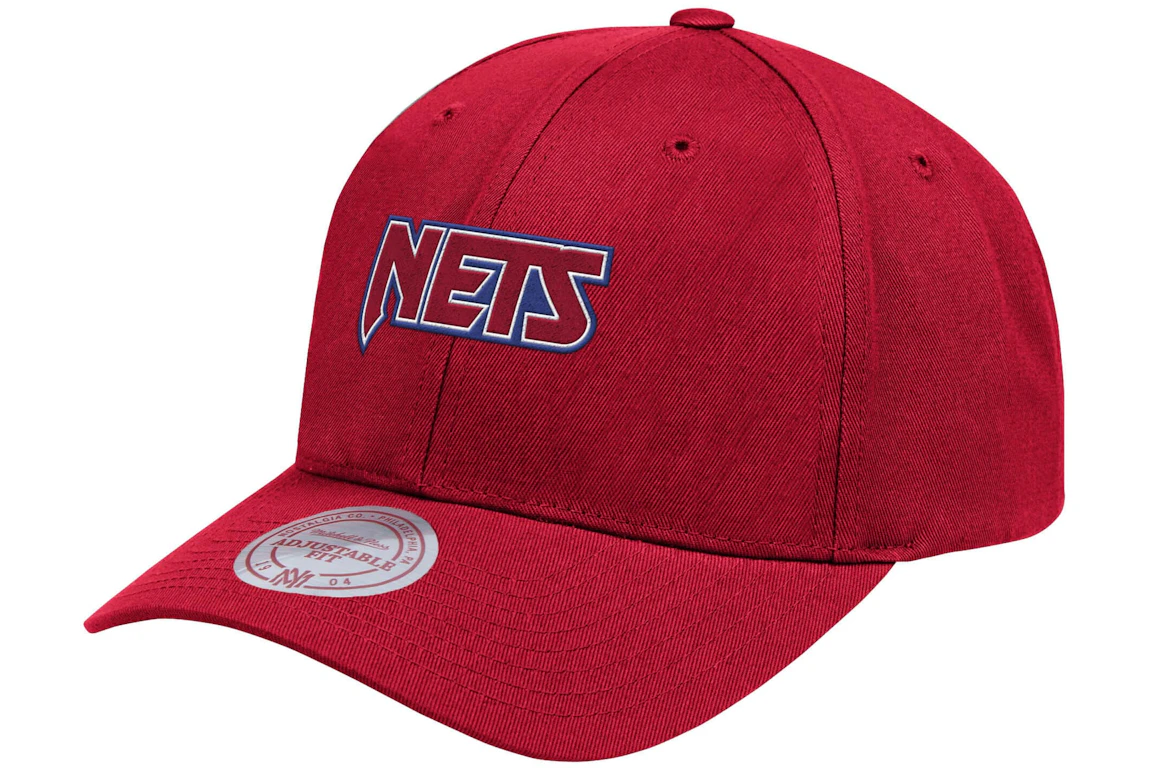 Aape x Mitchell & Ness New Jersey Nets Strapback Hat Red
