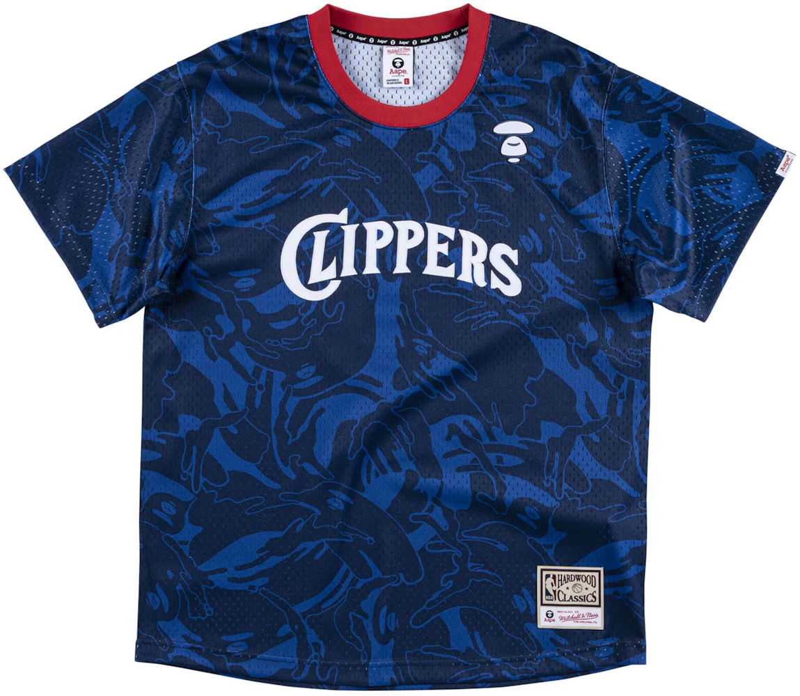 Aape x Mitchell & Ness San Diego Clippers BP Jersey Navy Men's - SS20 - US