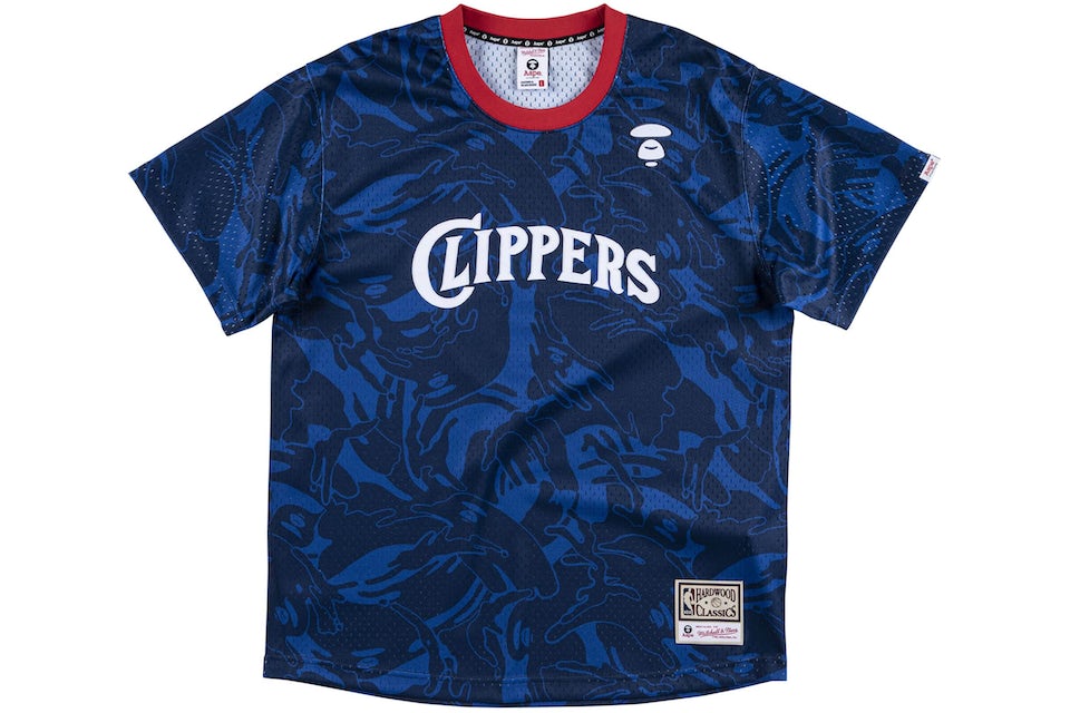 Aape x Mitchell & Ness San Diego Clippers BP Jersey Navy Men's