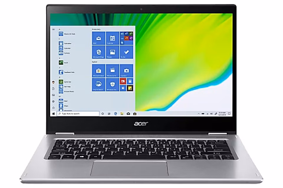 Acer Spin 14 Inch Touchscreen Core i5 8GB RAM 512GB SSD Windows 10 NXHQ7AA001 Pure Silver