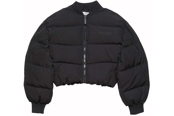 Acne Studios Bomber Puffer Jacket Washed Black
