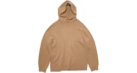 Acne Studios Cashmere Wool Relaxed Fit Hooded Jumper Light Brown
