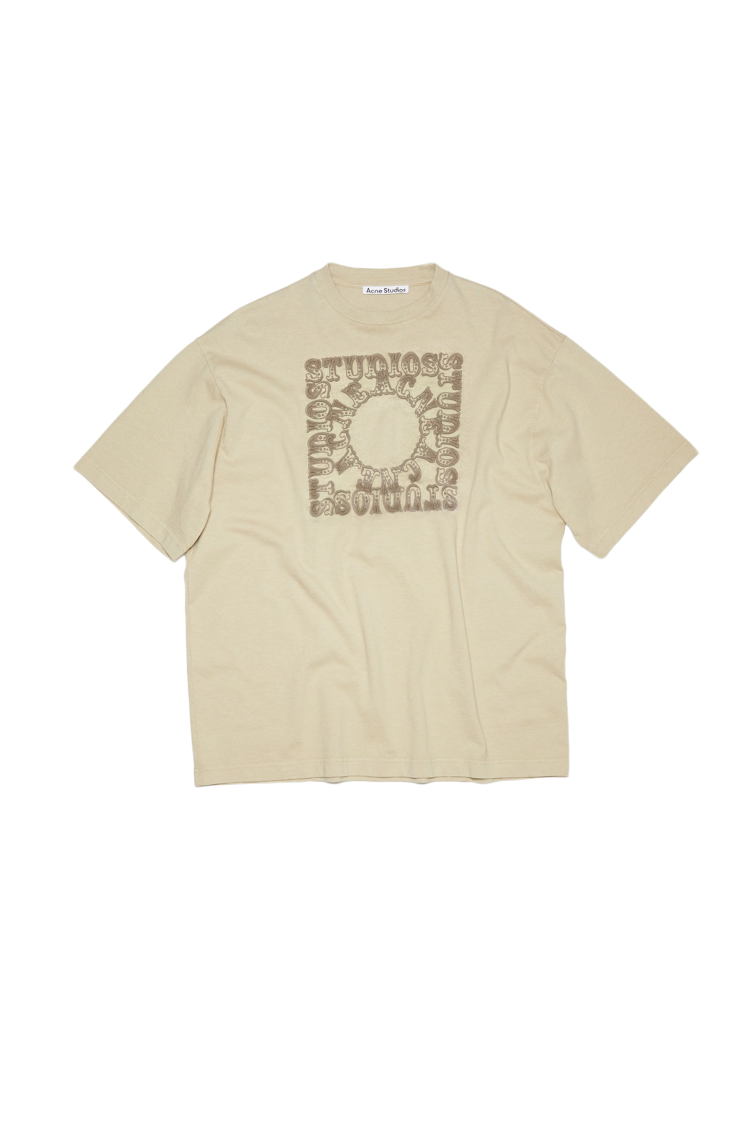 Acne Studios Circus Embroidered Crewneck T-shirt Dusty Green Men's