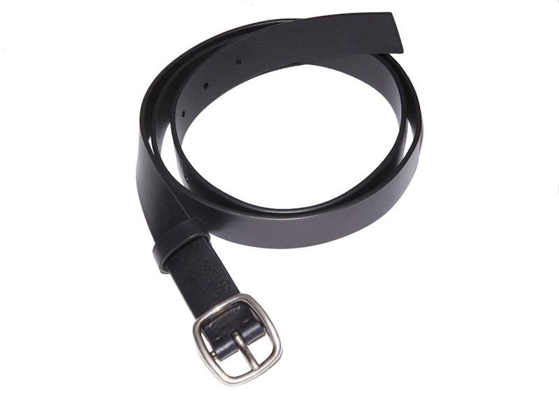 Acne Studios Classic Leather Belt Black in Leather - US