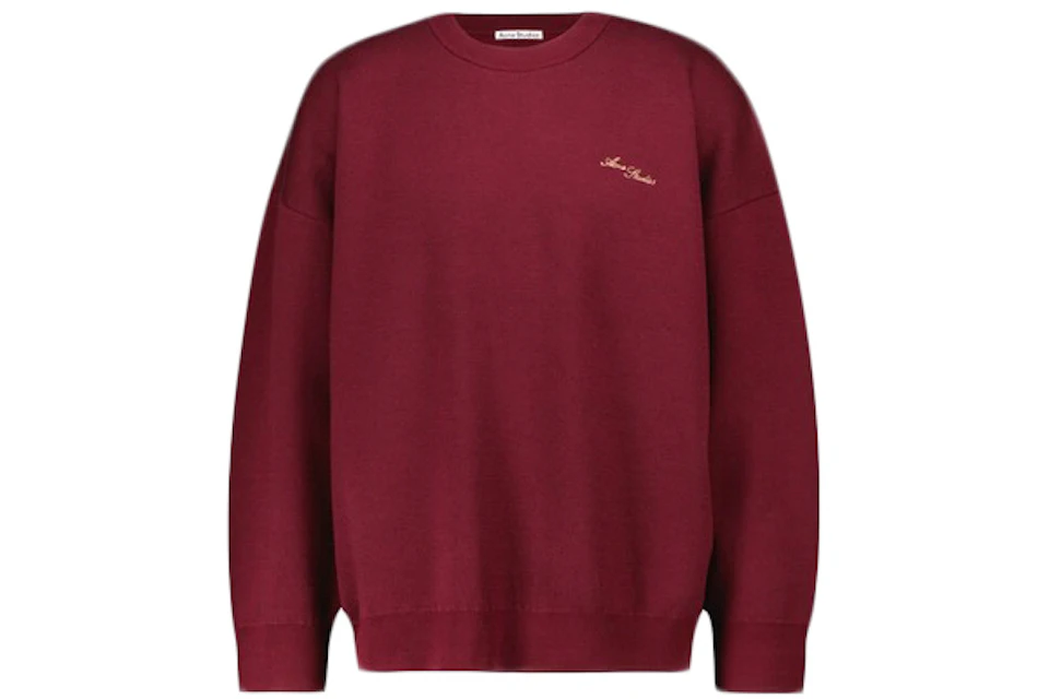 Acne Studios Crewneck Sweater Cherry Red