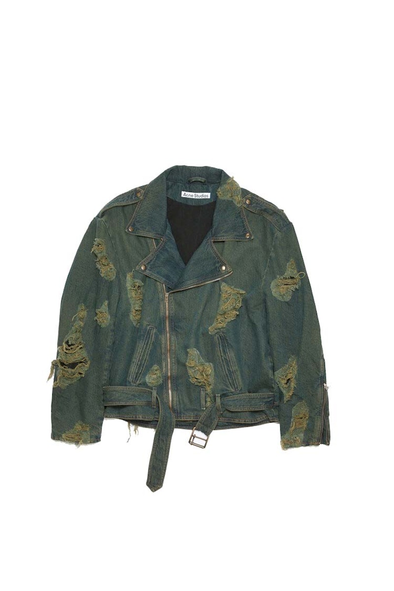 Acne studios hotsell distressed denim jacket