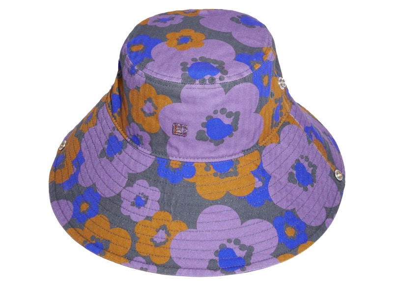 Acne Studios Flower Bucket Hat Purple/Brown Men's - US