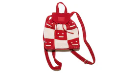 Acne Studios Knitted Face Backpack Deep Red