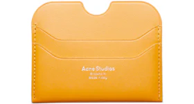Acne Studios Leather Card Holder Pumpkin Orange