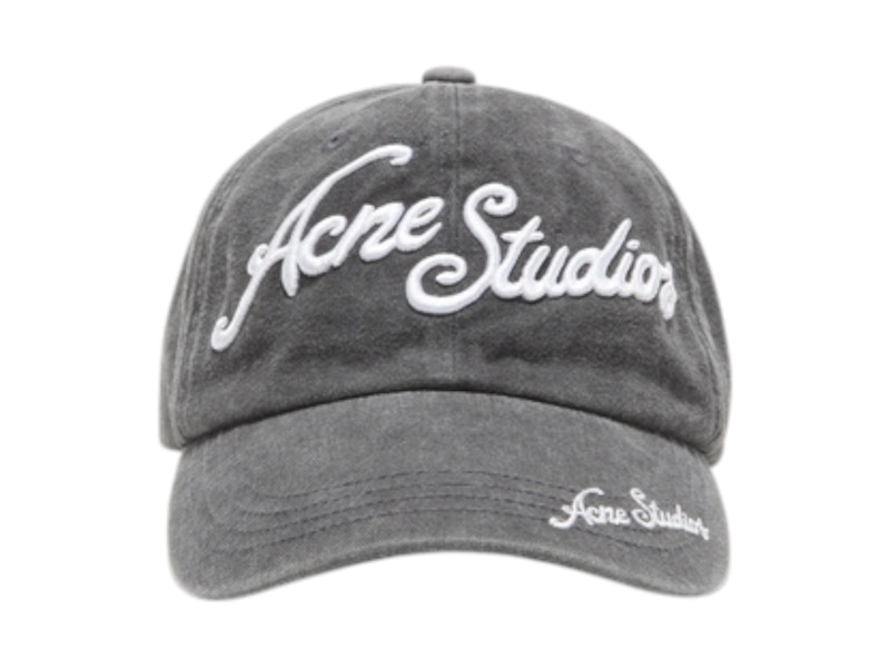 Pre-owned Acne Studios Men's Logo Baseball Cap In Black