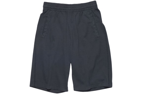 Acne Studios Logo Cotton Relaxed Shorts Black