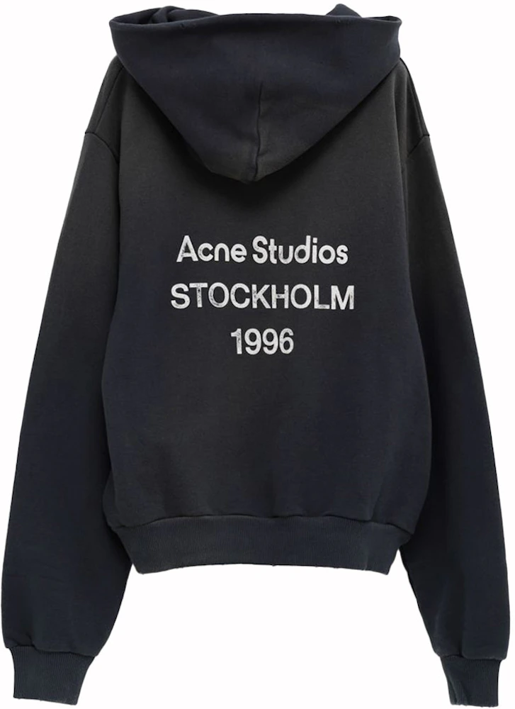 Acne Studios Logo Hooded Sweater Black 900 Men's - SS24 - US
