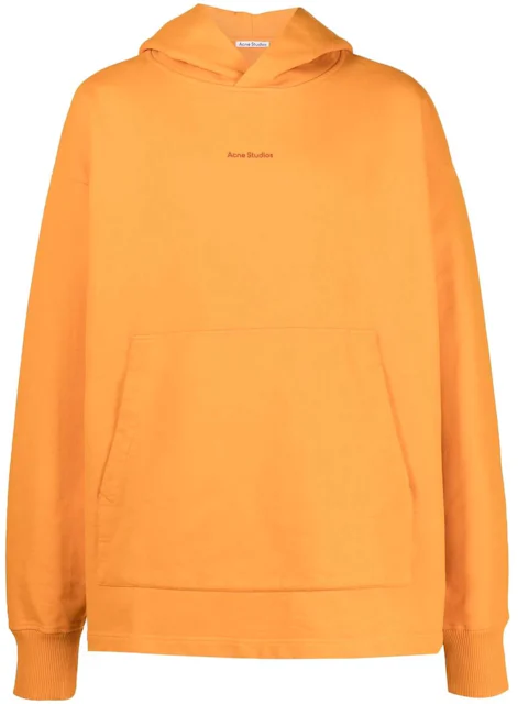 Acne Studios Logo Hooded Sweatshirt Tumeric Orange Men's - US