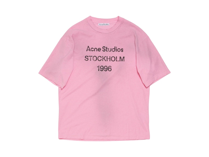 トップス Acne studios cotton candy pink Acne Studios Logo Relaxed Fit T-shirt Cotton Candy Pink - FW25 - US