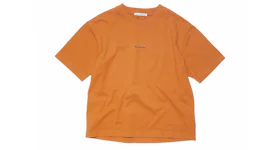 Acne Studios Logo T-Shirt Burnt Orange
