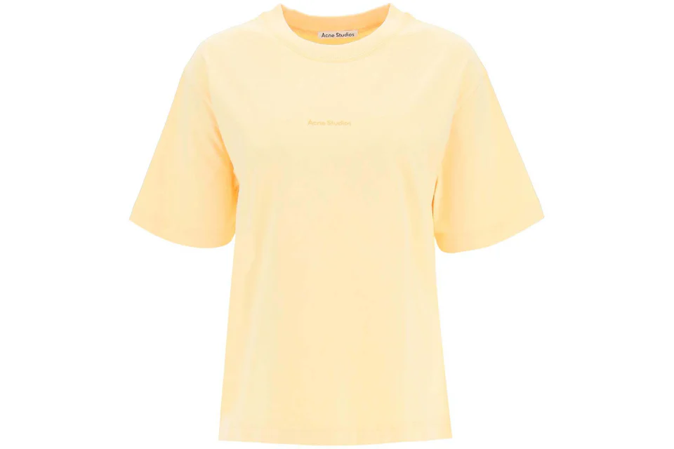Acne Studios Logo T-shirt Yellow