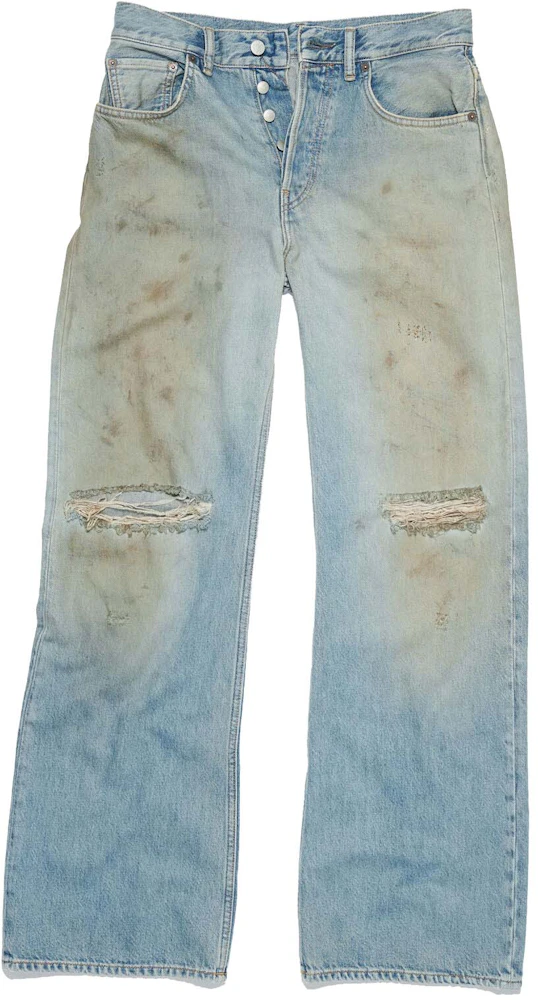 Acne Studios Loose Fit Jeans - 2021F Mid Blue - FW23 - US