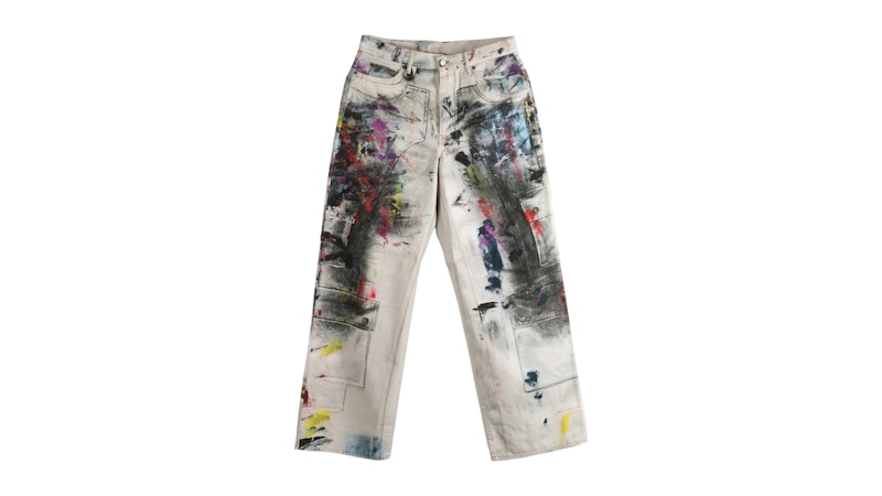 Pre-owned Acne Studios Loose Pantin Aol White
