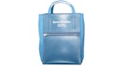 Acne Studios Papery Nylon Bolso de Mano Azul Polvo