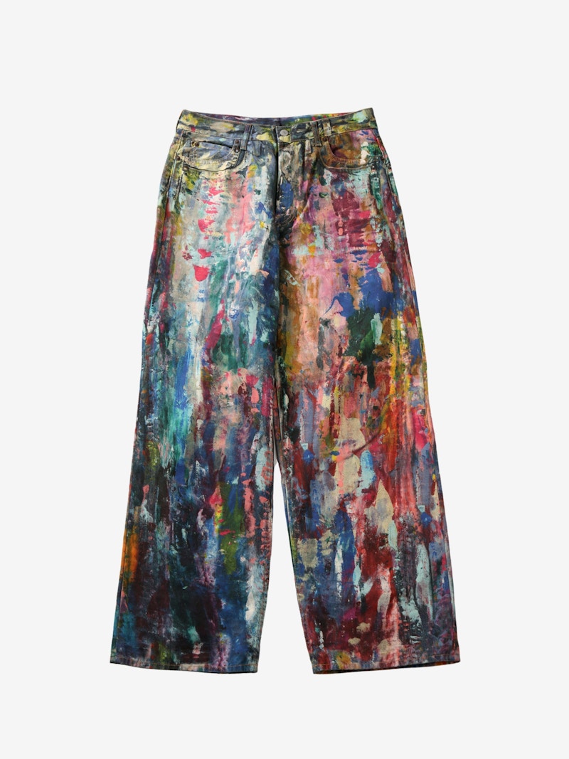 Acne Studios Pattern Jeans Blue Multi