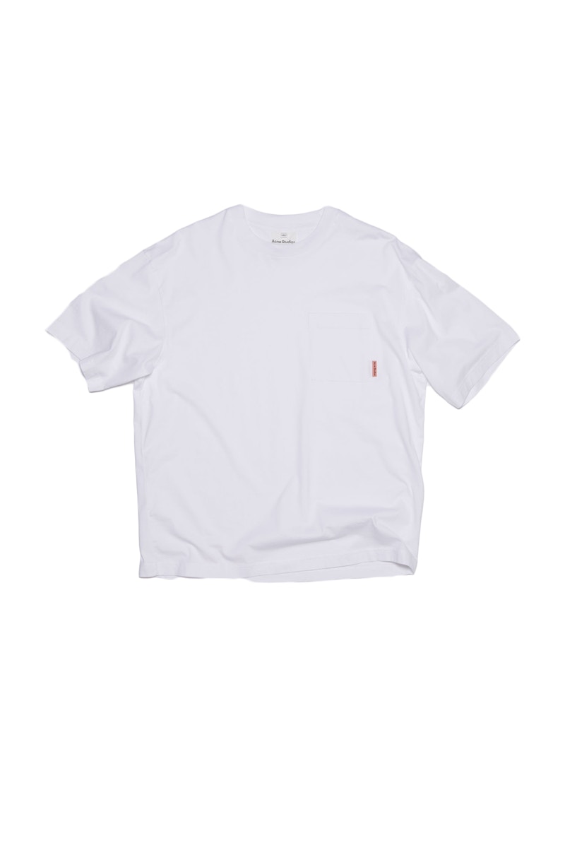 Acne Studios Pocket T-shirt Optic White Men's - US