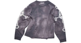 Acne Studios Raglan Tie-Dye Crewneck Sweatshirt Dusty Purple