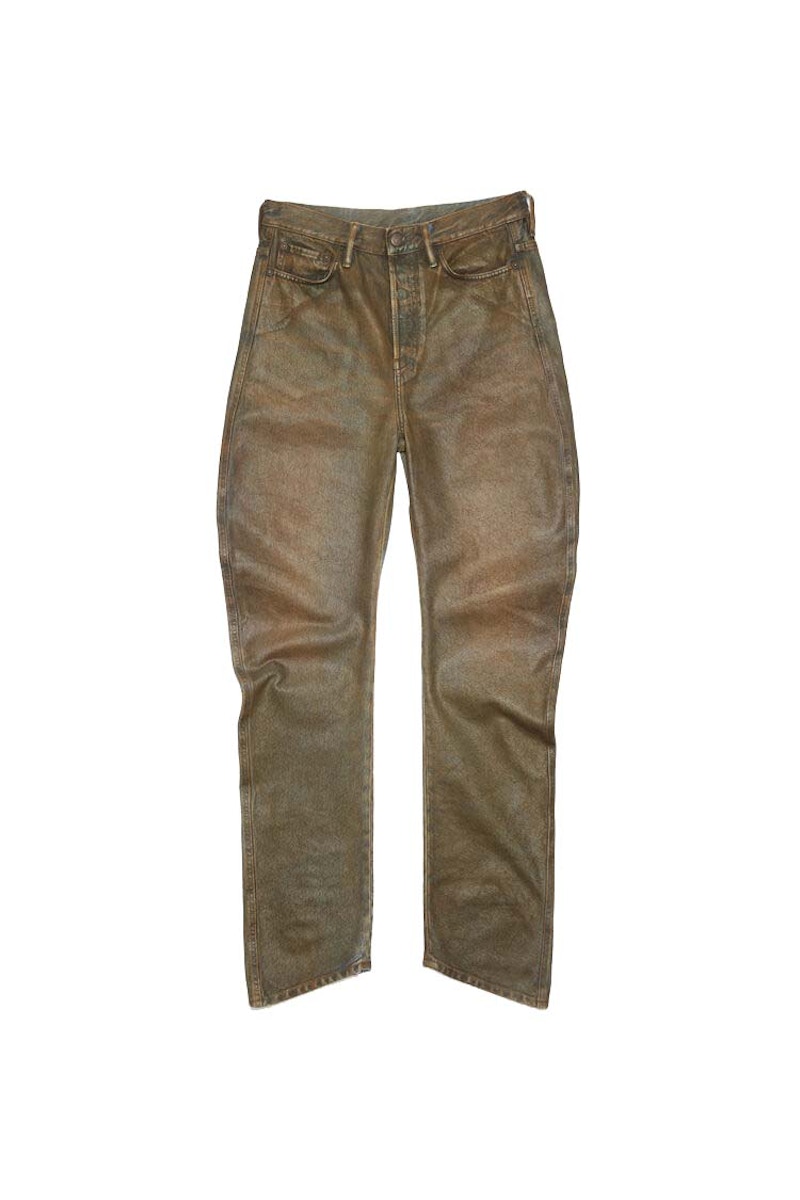 Acne Studios Relaxed Fit Coated Jeans Blue/Beige - FW23 - US
